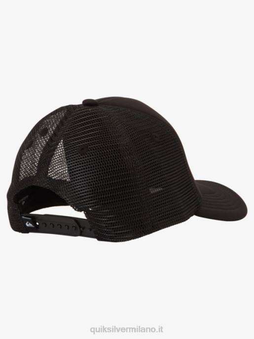 esso Quiksilver ragazzi 2-7 cappello da camionista con visiera subdola nero HTZR1891