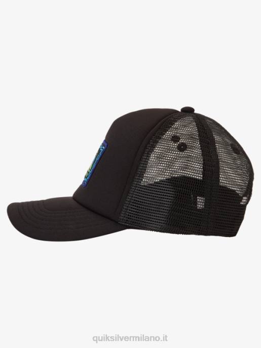 esso Quiksilver ragazzi 2-7 cappello da camionista con visiera subdola nero HTZR1891