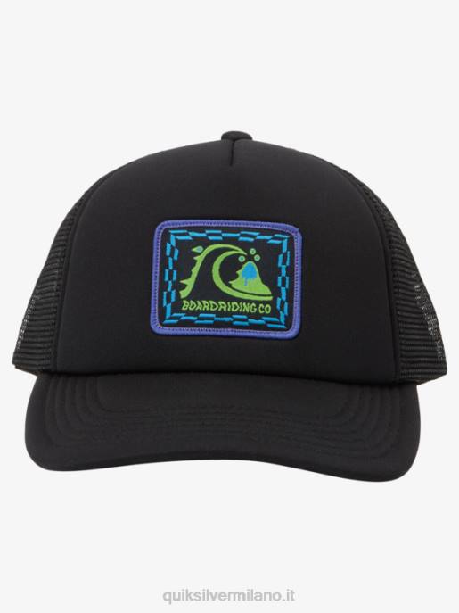 esso Quiksilver ragazzi 8-16 cappello snapback con visiera subdola nero HTZR2045