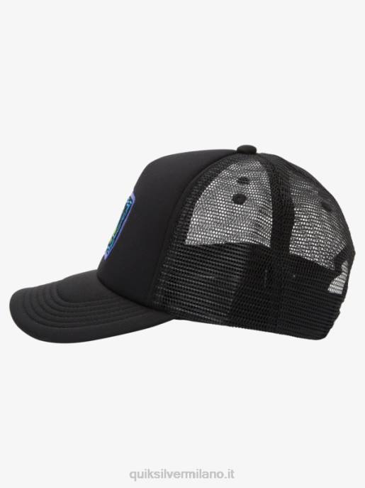 esso Quiksilver ragazzi 8-16 cappello snapback con visiera subdola nero HTZR2045