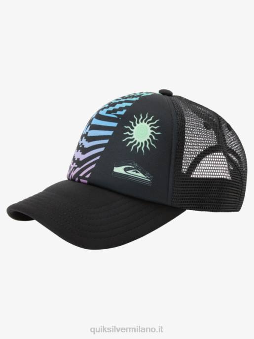 esso Quiksilver ragazzi 8-16 cappello snapback gazza coop nero HTZR1929