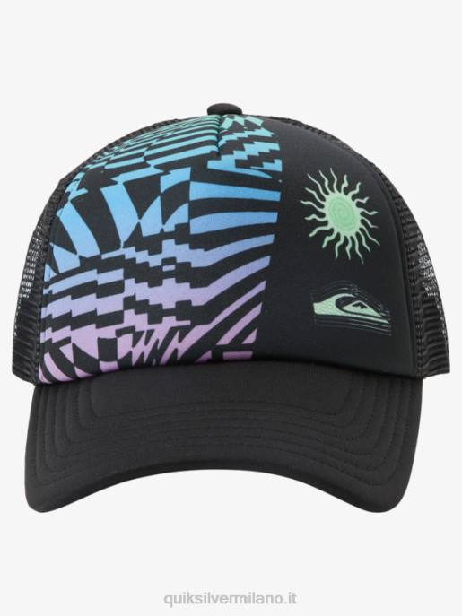 esso Quiksilver ragazzi 8-16 cappello snapback gazza coop nero HTZR1929
