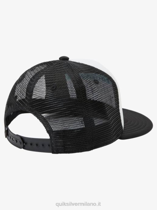esso Quiksilver ragazzi Cappello da camionista eroe della città 2-7 bianco HTZR2036