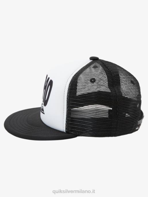 esso Quiksilver ragazzi Cappello da camionista eroe della città 2-7 bianco HTZR2036