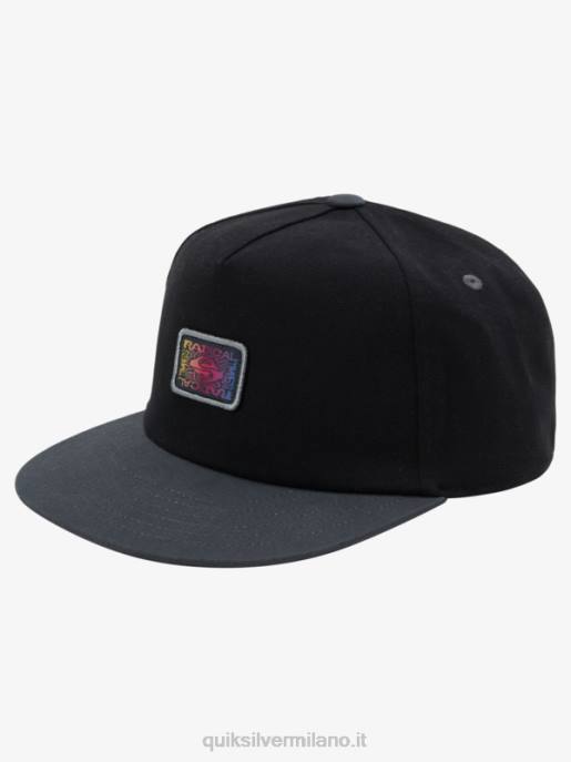 esso Quiksilver ragazzi Cappello snapback 8-16 zinger nero HTZR2050