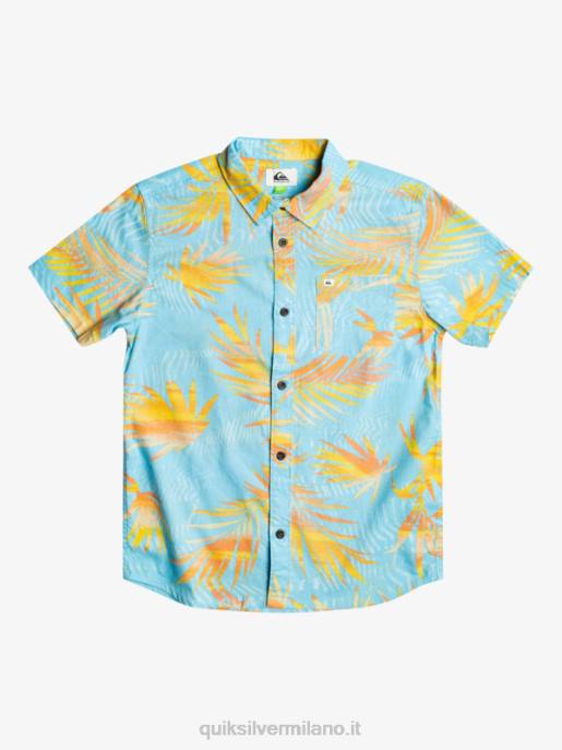 esso Quiksilver ragazzi 8-16 camicia a maniche corte strappata l'azzurro del cielo squarciato HTZR2197