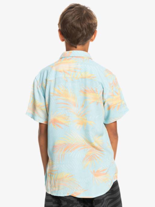 esso Quiksilver ragazzi 8-16 camicia a maniche corte strappata l\'azzurro del cielo squarciato HTZR2197