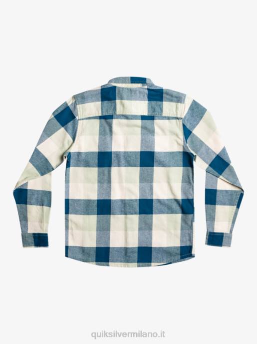 esso Quiksilver ragazzi 8-16 camicia di flanella a maniche lunghe motherfly madre mosca della salvia del deserto HTZR2305