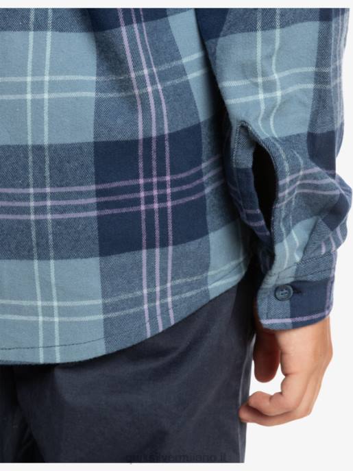 esso Quiksilver ragazzi 8-16 halidon camicia a maniche lunghe con cappuccio harelaw blu provenzale HTZR2310