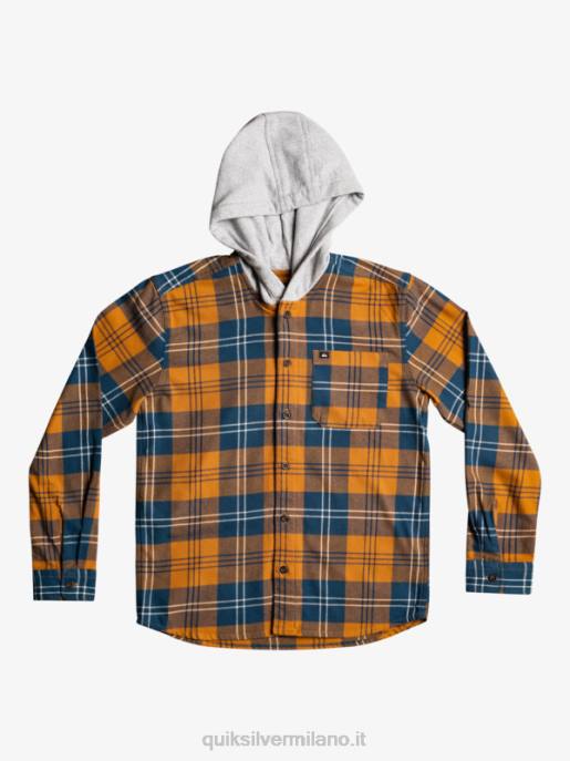 esso Quiksilver ragazzi 8-16 halidon camicia a maniche lunghe con cappuccio harelaw di zucchero di canna HTZR2309