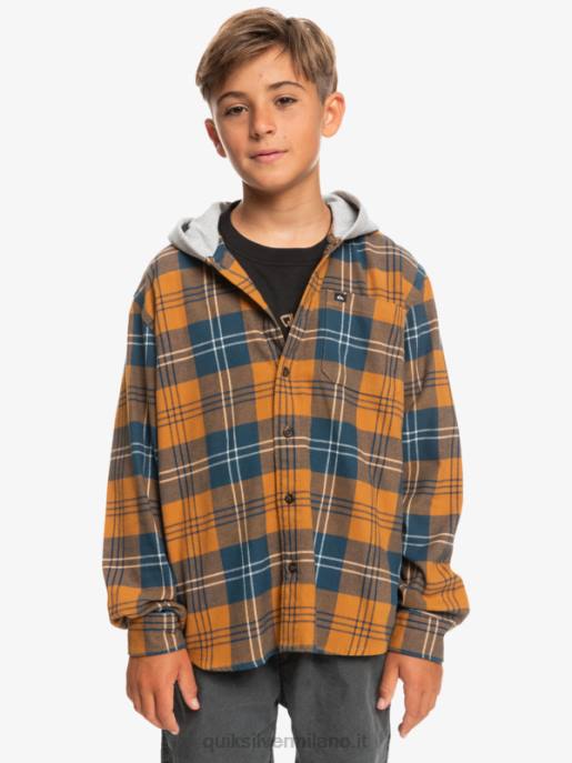 esso Quiksilver ragazzi 8-16 halidon camicia a maniche lunghe con cappuccio harelaw di zucchero di canna HTZR2309
