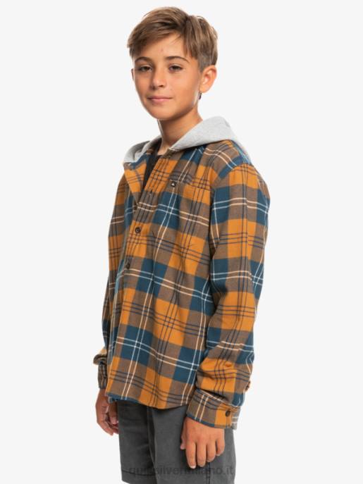 esso Quiksilver ragazzi 8-16 halidon camicia a maniche lunghe con cappuccio harelaw di zucchero di canna HTZR2309
