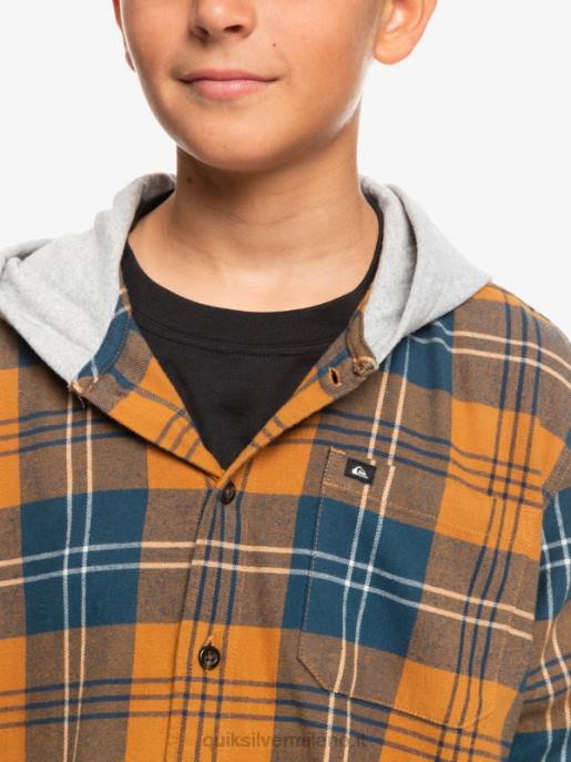 esso Quiksilver ragazzi 8-16 halidon camicia a maniche lunghe con cappuccio harelaw di zucchero di canna HTZR2309