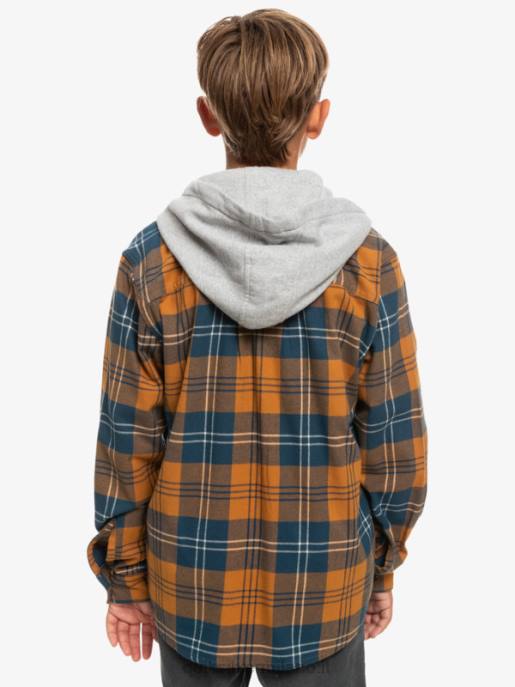 esso Quiksilver ragazzi 8-16 halidon camicia a maniche lunghe con cappuccio harelaw di zucchero di canna HTZR2309