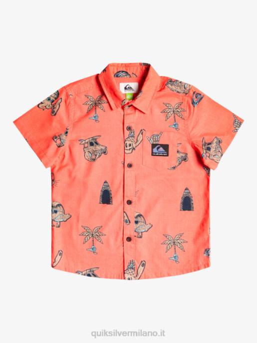 esso Quiksilver ragazzi Maglietta 2-7 nono surfday salmone fresco nono surfday boy HTZR2130