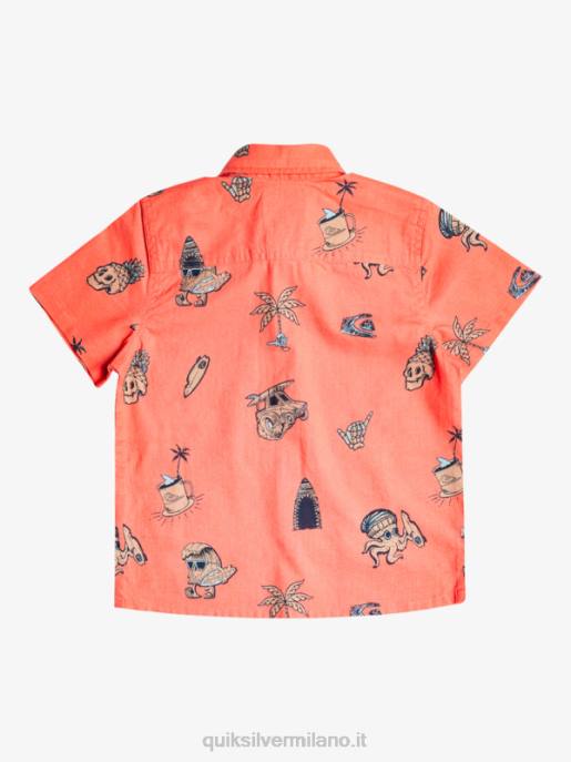 esso Quiksilver ragazzi Maglietta 2-7 nono surfday salmone fresco nono surfday boy HTZR2130