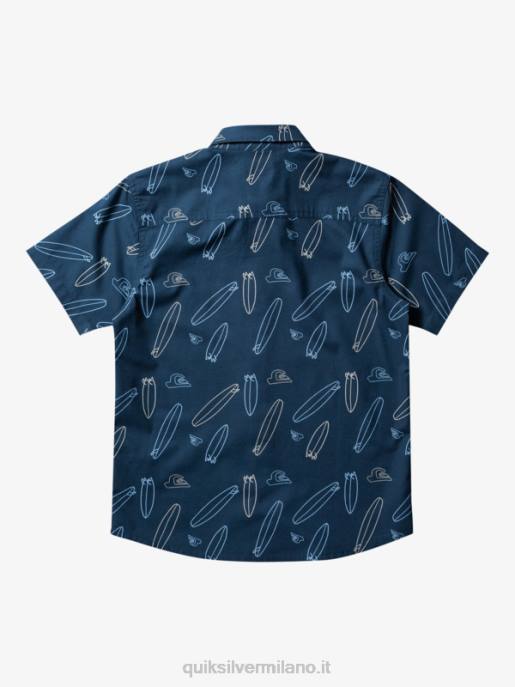 esso Quiksilver ragazzi dov\'è la mia maglietta a maniche corte mezzanotte marina dov\'è la mia tavola HTZR2009