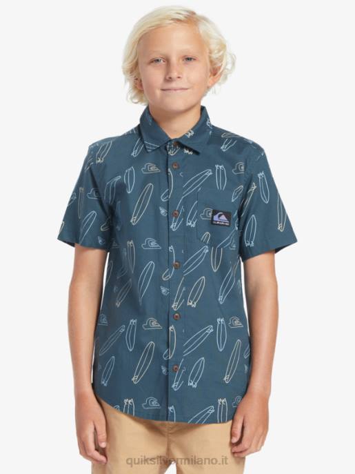 esso Quiksilver ragazzi dov\'è la mia maglietta a maniche corte mezzanotte marina dov\'è la mia tavola HTZR2009