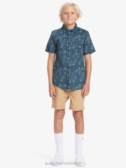 esso Quiksilver ragazzi dov\'è la mia maglietta a maniche corte mezzanotte marina dov\'è la mia tavola HTZR2009