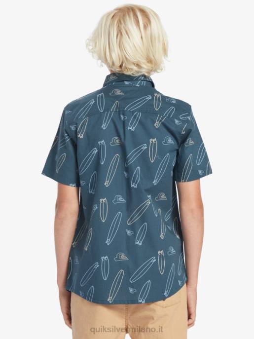 esso Quiksilver ragazzi dov\'è la mia maglietta a maniche corte mezzanotte marina dov\'è la mia tavola HTZR2009
