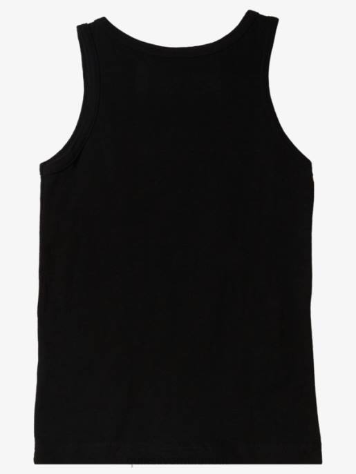 esso Quiksilver ragazzi 2-7 t-shirt canotta con telaio funky nero HTZR2263