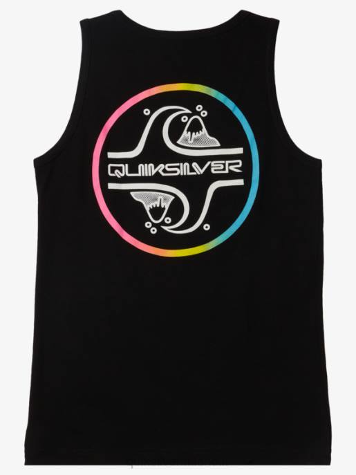 esso Quiksilver ragazzi T-shirt con serbatoio a bolle d\'aria 8-16 nero HTZR2228