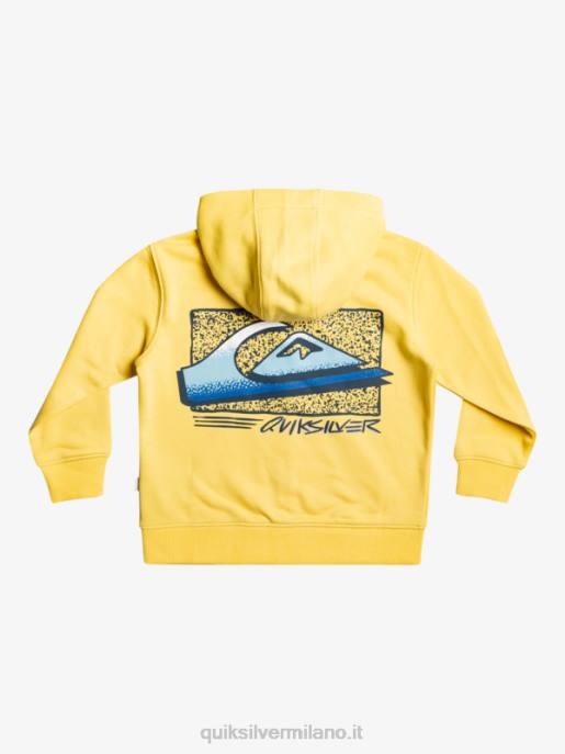 esso Quiksilver ragazzi Felpa con cappuccio e zip 2-7 retro risk bocca di leone HTZR2235