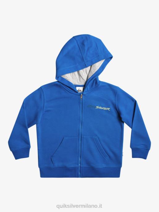 esso Quiksilver ragazzi Felpa con cappuccio e zip 2-7 retro risk boccaglio blu HTZR2234