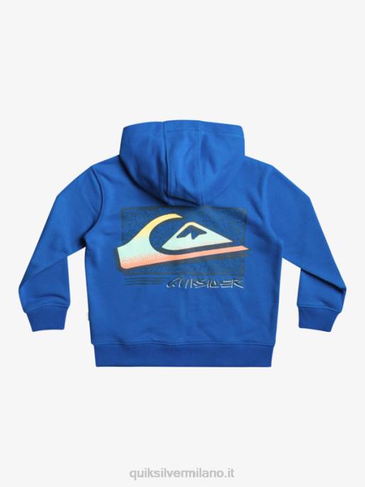 esso Quiksilver ragazzi Felpa con cappuccio e zip 2-7 retro risk boccaglio blu HTZR2234