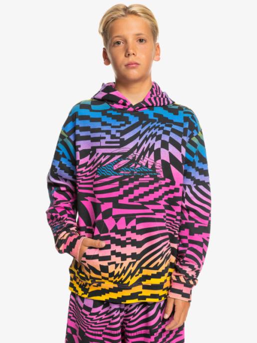 esso Quiksilver ragazzi Felpa con cappuccio oversize 8-16 volte radicale rosa glo radicale volte 231 HTZR2051