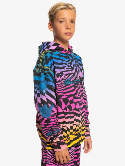 esso Quiksilver ragazzi Felpa con cappuccio oversize 8-16 volte radicale rosa glo radicale volte 231 HTZR2051