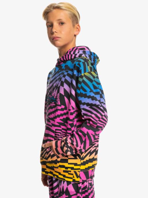 esso Quiksilver ragazzi Felpa con cappuccio oversize 8-16 volte radicale rosa glo radicale volte 231 HTZR2051