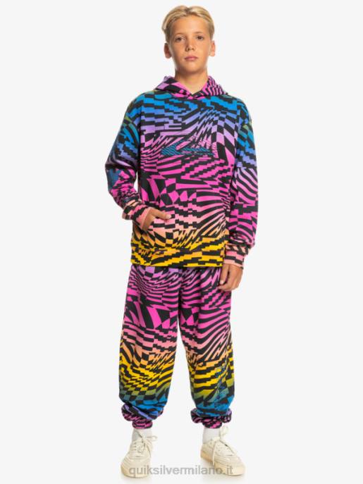 esso Quiksilver ragazzi Felpa con cappuccio oversize 8-16 volte radicale rosa glo radicale volte 231 HTZR2051