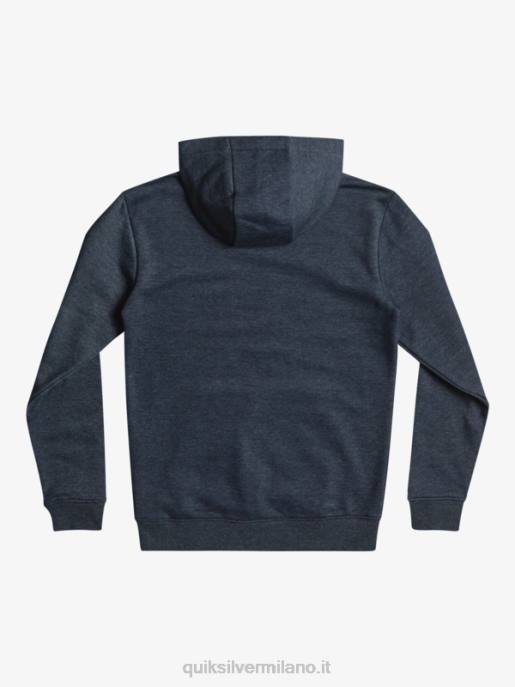 esso Quiksilver ragazzi Top in pile con logo grande 8-16 giacca blu navy melange HTZR2247