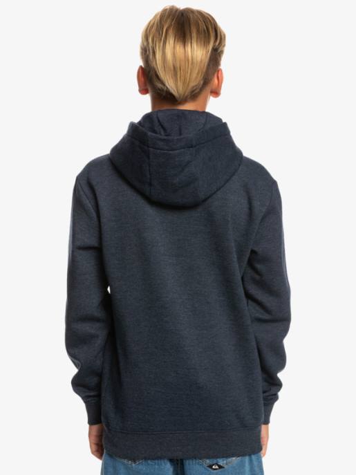 esso Quiksilver ragazzi Top in pile con logo grande 8-16 giacca blu navy melange HTZR2247