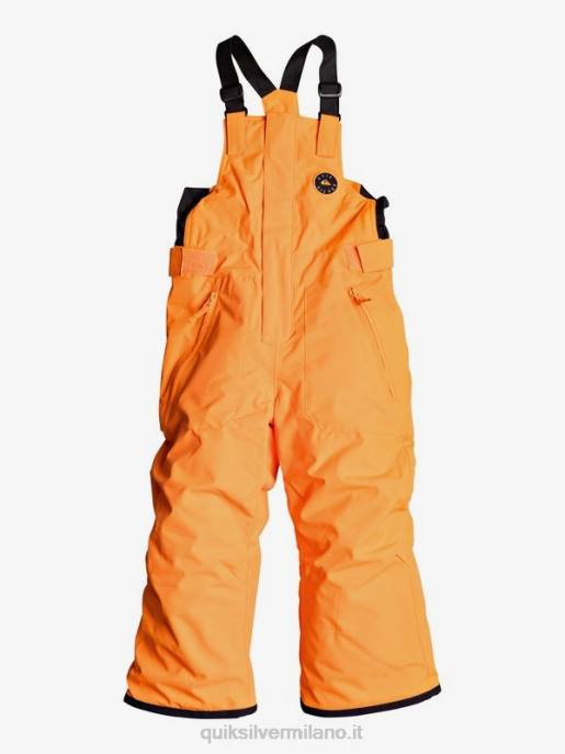 esso Quiksilver ragazzi 2-7 pantaloni da neve arancioni isolati boogie arancione scioccante HTZR2295