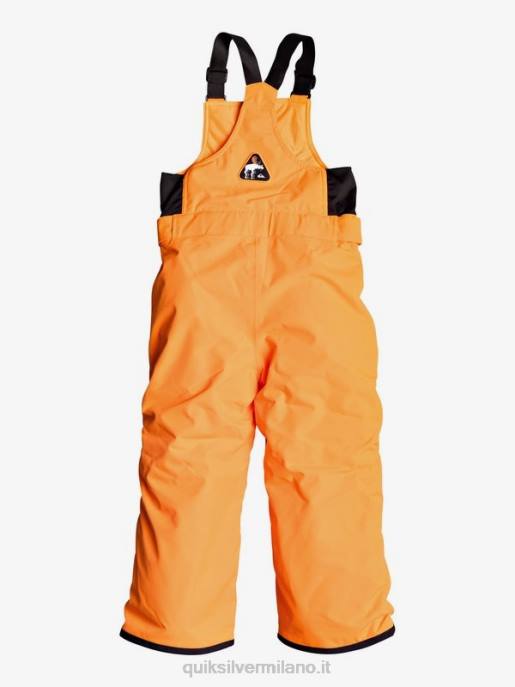 esso Quiksilver ragazzi 2-7 pantaloni da neve arancioni isolati boogie arancione scioccante HTZR2295