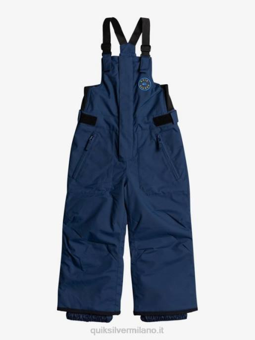 esso Quiksilver ragazzi 2-7 pantaloni da neve blu navy con isolamento boogie insegne blu HTZR2296