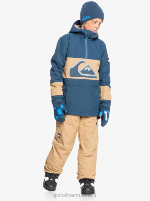 esso Quiksilver ragazzi 8-16 pantaloni da neve cachi isolanti porter tannino HTZR2260