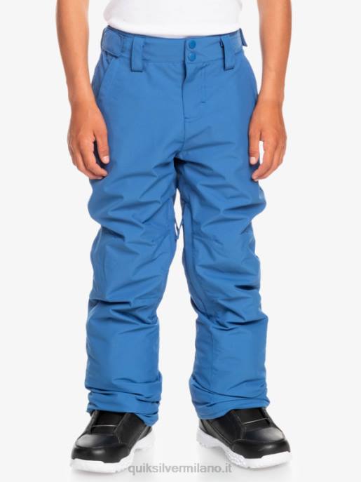esso Quiksilver ragazzi 8-16 pantaloni da neve station wagon cobalto brillante HTZR2294