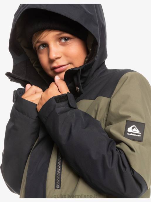 esso Quiksilver ragazzi Giacca da neve tecnica 8-16 mission block vero nero HTZR2337