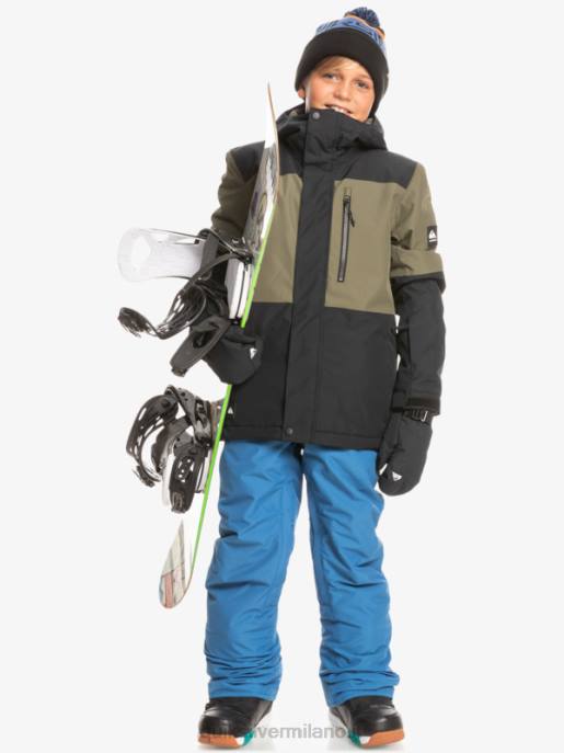 esso Quiksilver ragazzi Giacca da neve tecnica 8-16 mission block vero nero HTZR2337