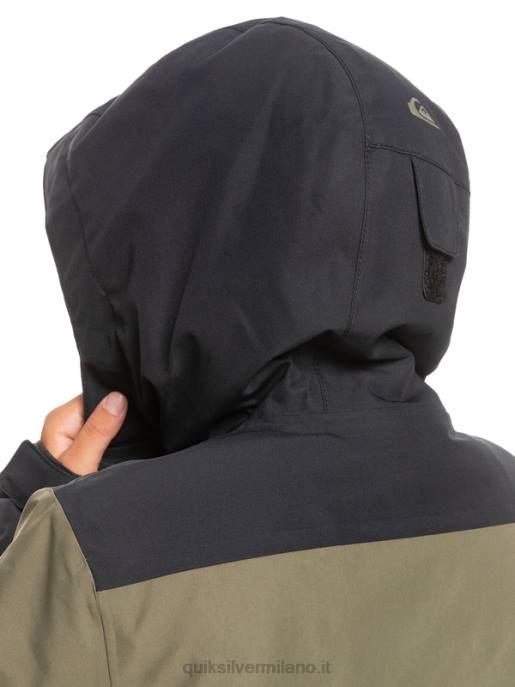 esso Quiksilver ragazzi Giacca da neve tecnica 8-16 mission block vero nero HTZR2337