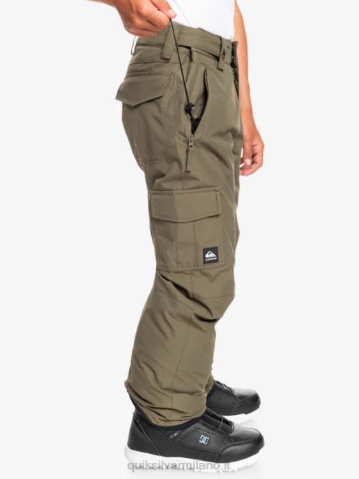 esso Quiksilver ragazzi Pantaloni da neve porter 8-16 foglia d\'uva HTZR2259