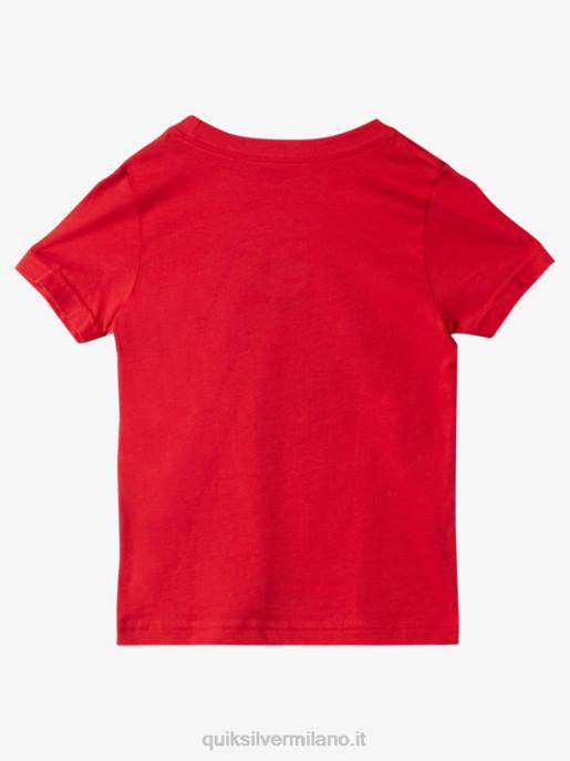 esso Quiksilver ragazzi 2-7 maglia della casa dell\'onda rosso ad alto rischio HTZR1930