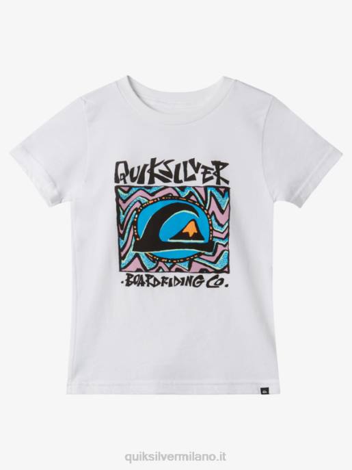 esso Quiksilver ragazzi 2-7 maglietta del sole di mezzanotte bianco HTZR1965