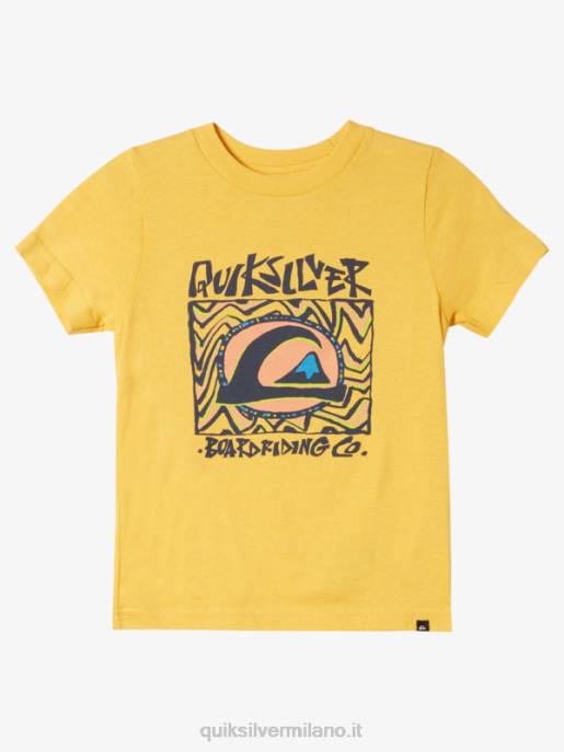 esso Quiksilver ragazzi 2-7 maglietta del sole di mezzanotte giallo tuorlo HTZR1964