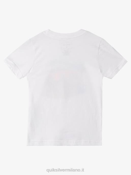 esso Quiksilver ragazzi 2-7 maglietta doppia parcheggiata bianco HTZR1973