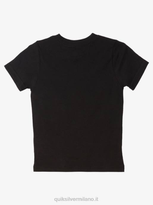 esso Quiksilver ragazzi 2-7 maglietta doppia parcheggiata nero HTZR1974