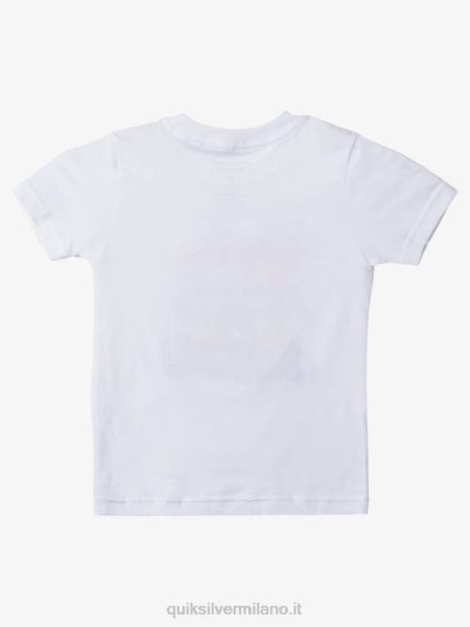 esso Quiksilver ragazzi 2-7 t-shirt auto fuga bianco HTZR1950